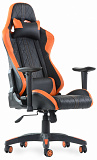 Кресло К-52 к/з черно-оранжевый
