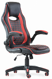 Кресло К-37  к/з черно-красный
